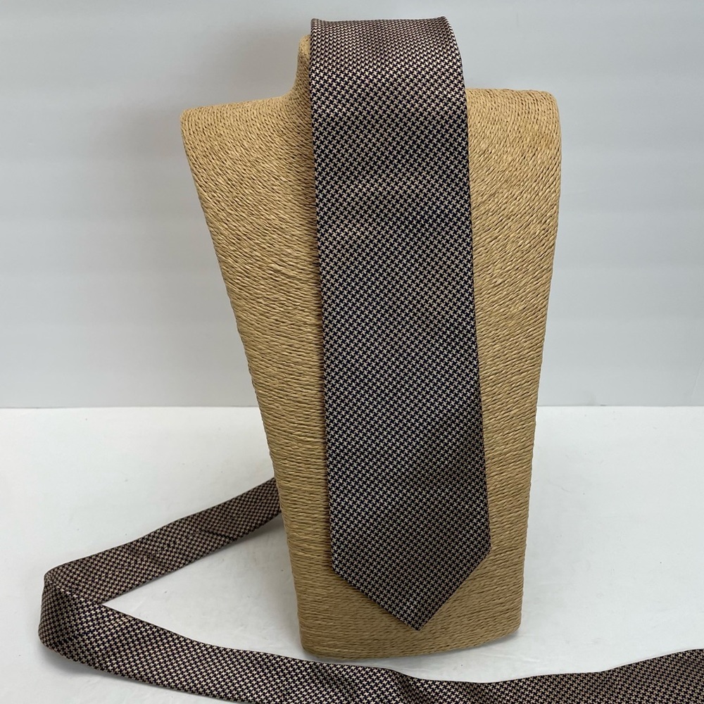 Ike Behar black Metallic silk Tie